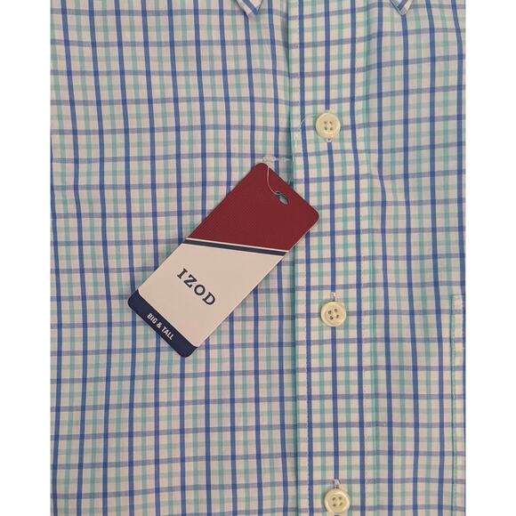Izod Essential Woven Big & Tall Shirt - Size 2XLT - Cotton - Picture 5 of 6